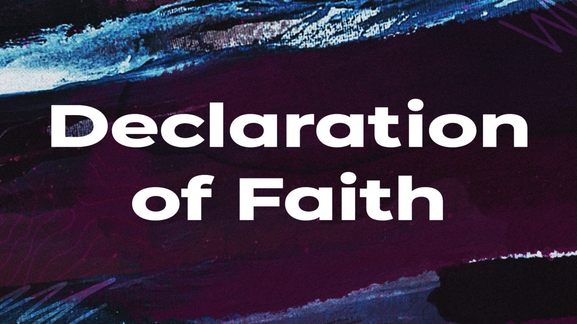Declaration of Faith